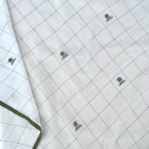 White Check Jamdani