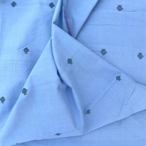 Sky-Blue Jamdani Kite Motif