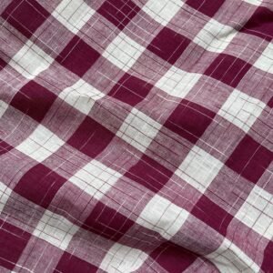 1211 Maroon White Check