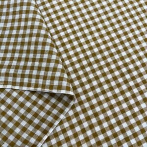 1271 Mud Brown-White Square Check