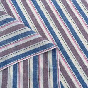3017 Blue-Brown-Pink Stripe