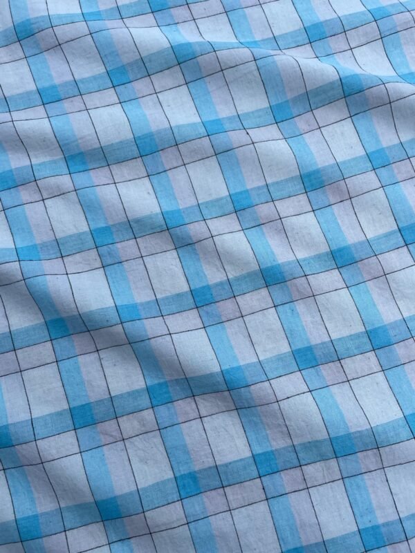 Gray-Azure Blue Check