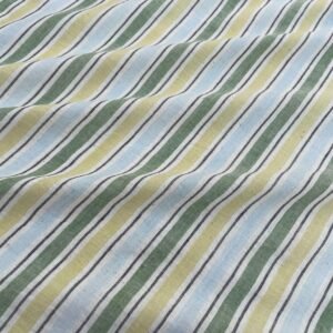 Green Turquoise Lemon Stripe