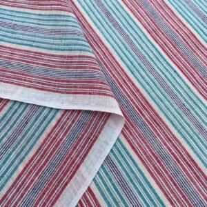 Turquoise Red Stripe