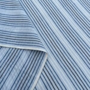 Gray Blue Stripe