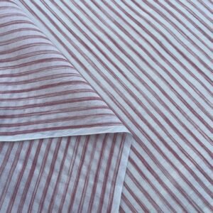 White Red Tie n Dye Stripe